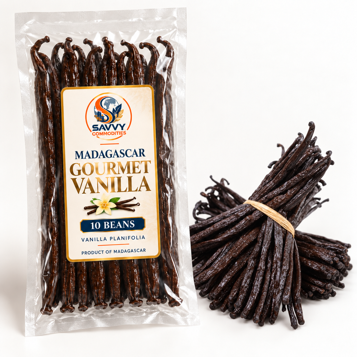 Vanilla Beans, 10 pods-Pack